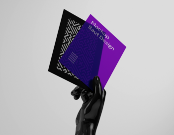 Mockup de Cartão Postal